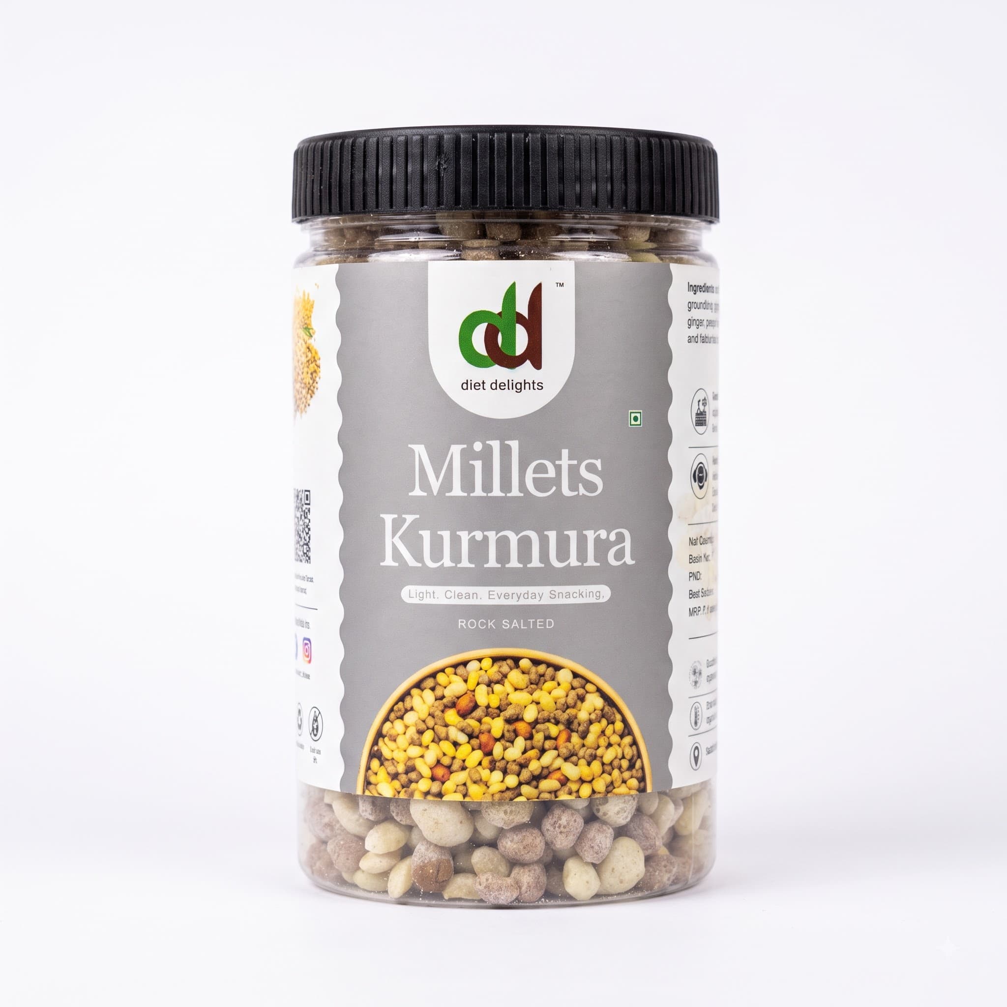 Millets Kurmura Rock Salted jar — Diet Delights