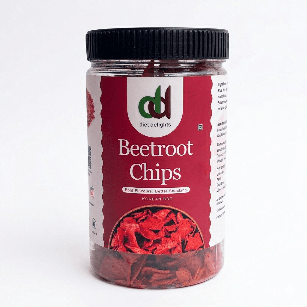 Beetroot Chips Korean BBQ — Jar — Diet Delights