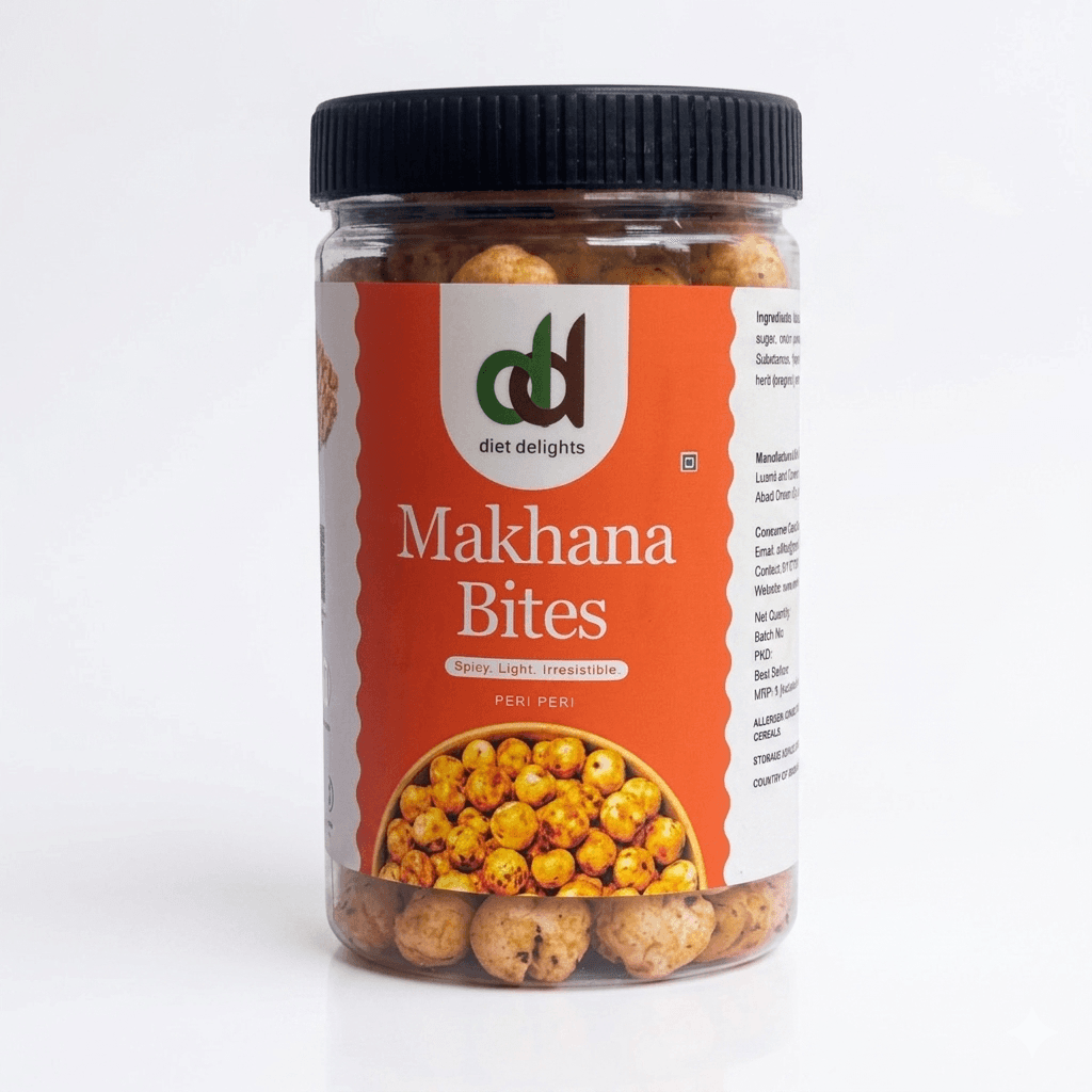 Makhana Bites Peri Peri — Jar — Diet Delights