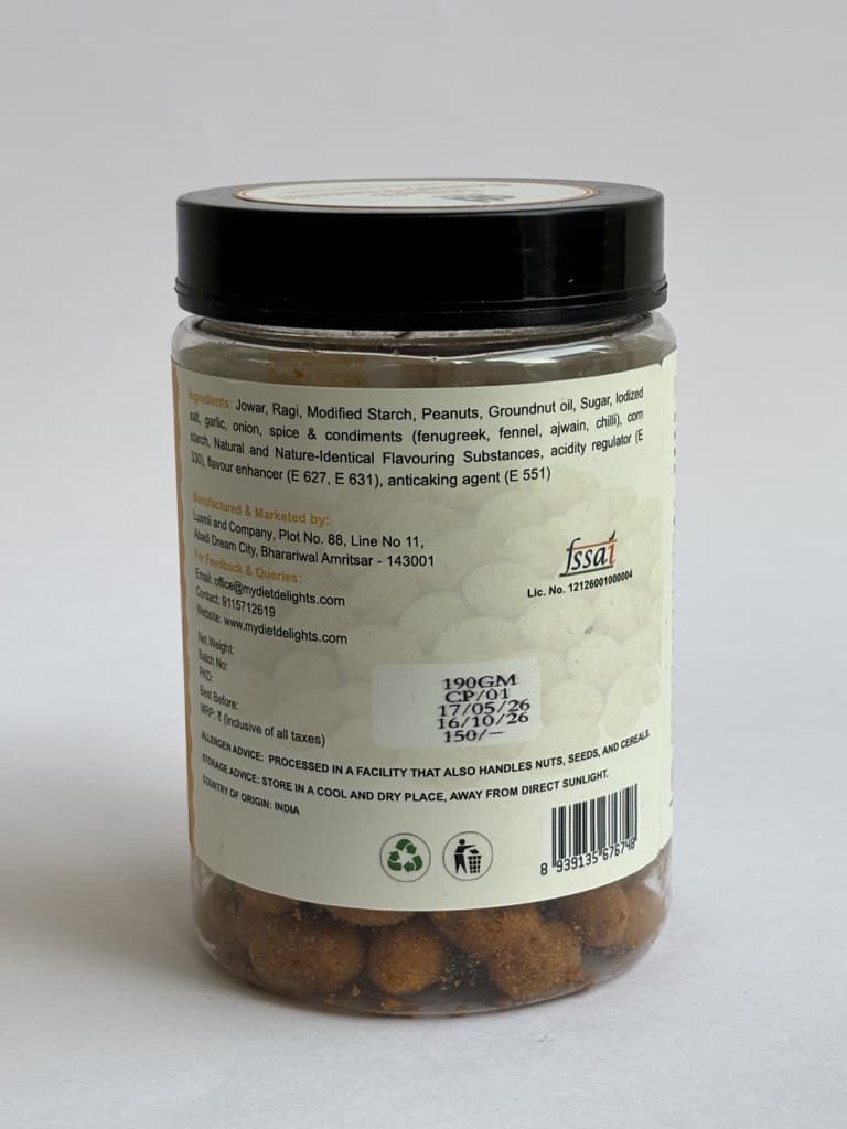 Millets Coated Peanuts Ingredients