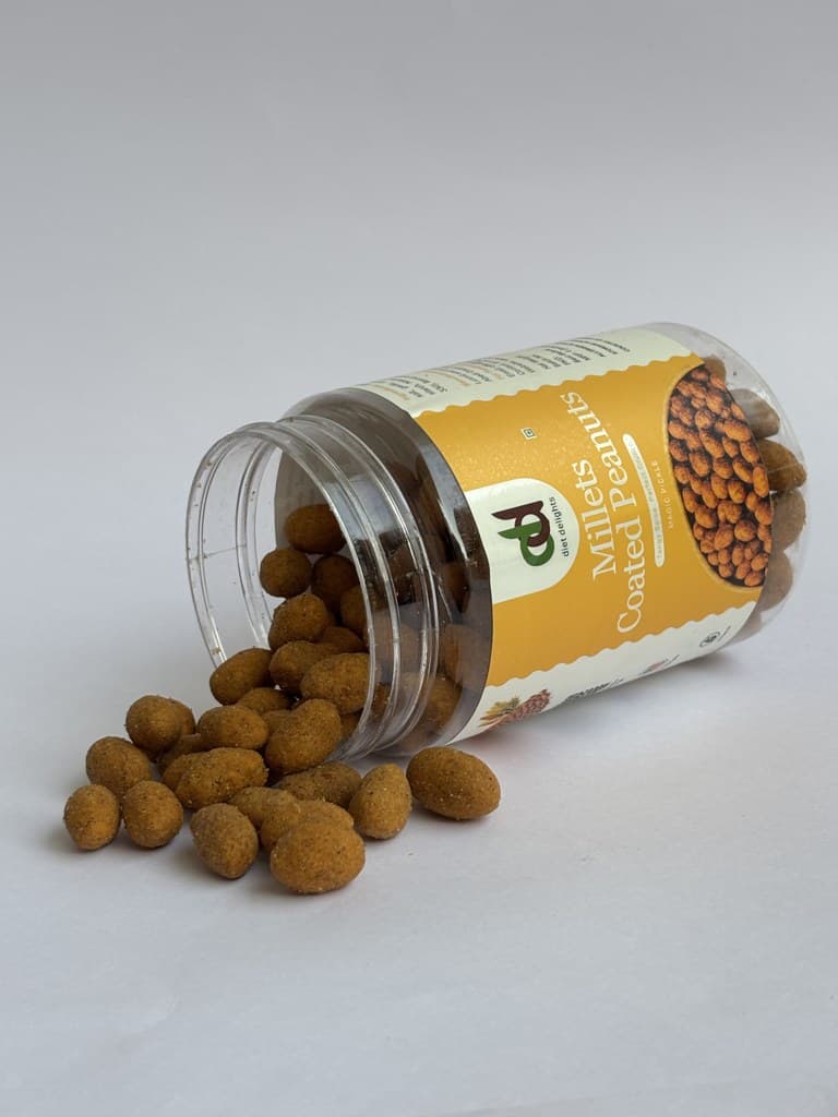 Millets Coated Peanuts Open jar