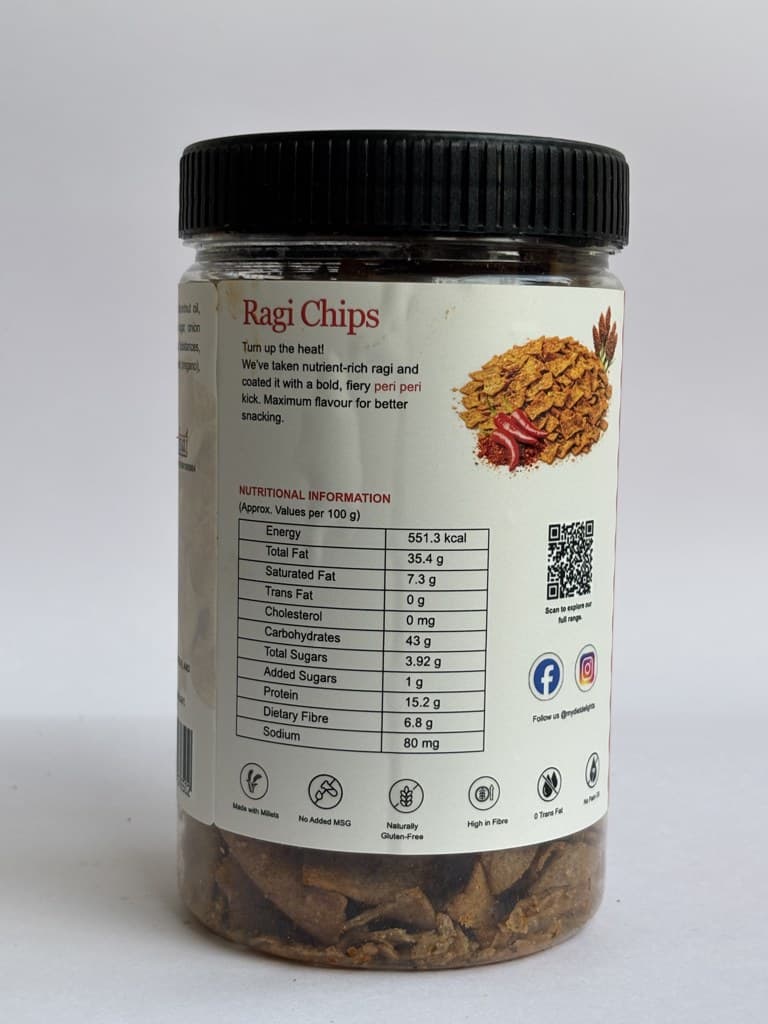 Ragi Chips Nutrition