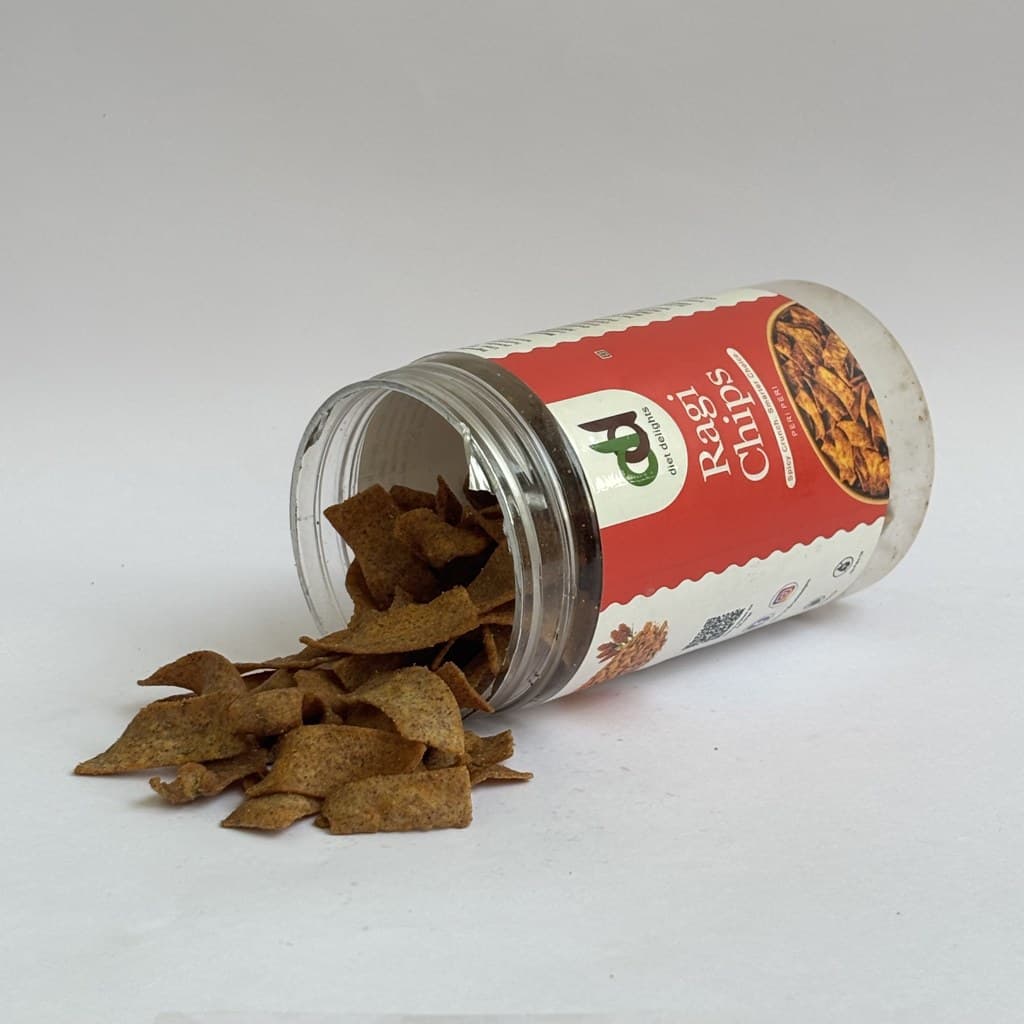 Ragi Chips Open jar